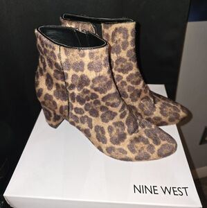 Nine West Furry Cheetah Print Boots